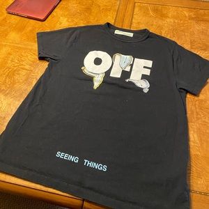 Off White Black ‘Not Real’ Watches T Shirt